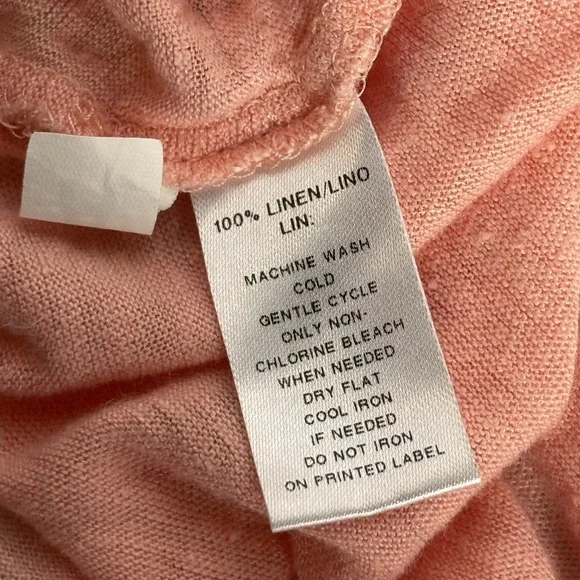 Ann Taylor Loft 100% Linen Top Womens Medium Resort Beach Vacation Sustainable - Picture 6 of 6